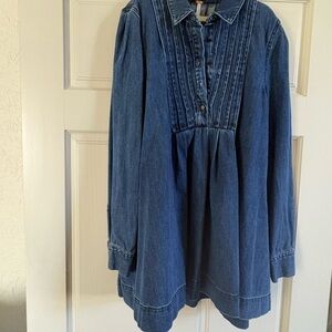 Free People  Denim Mini Dress